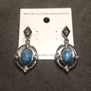 WHBM Blue Howlite Drop Earrings